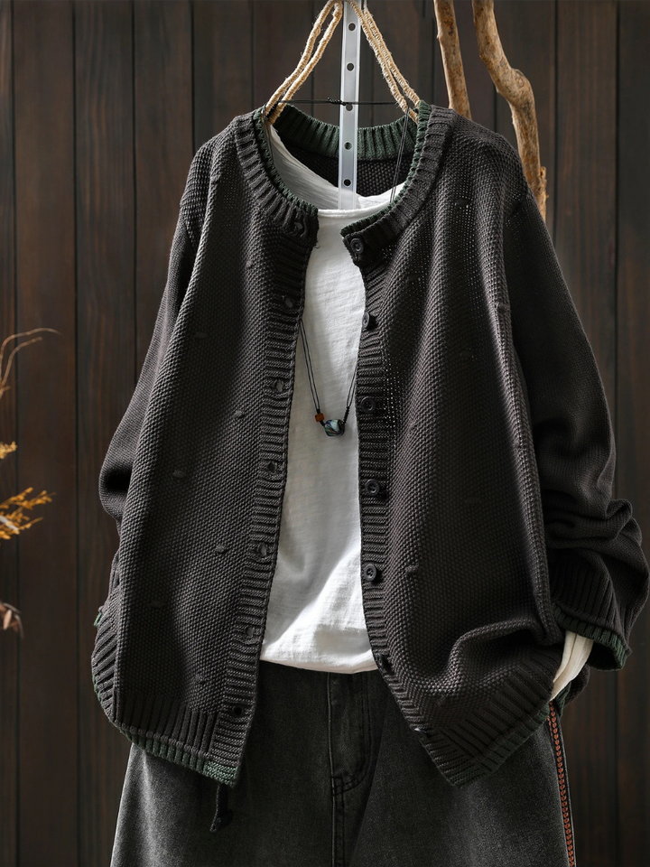 Nora | Feinstrickcardigan mit dekorativer Struktur