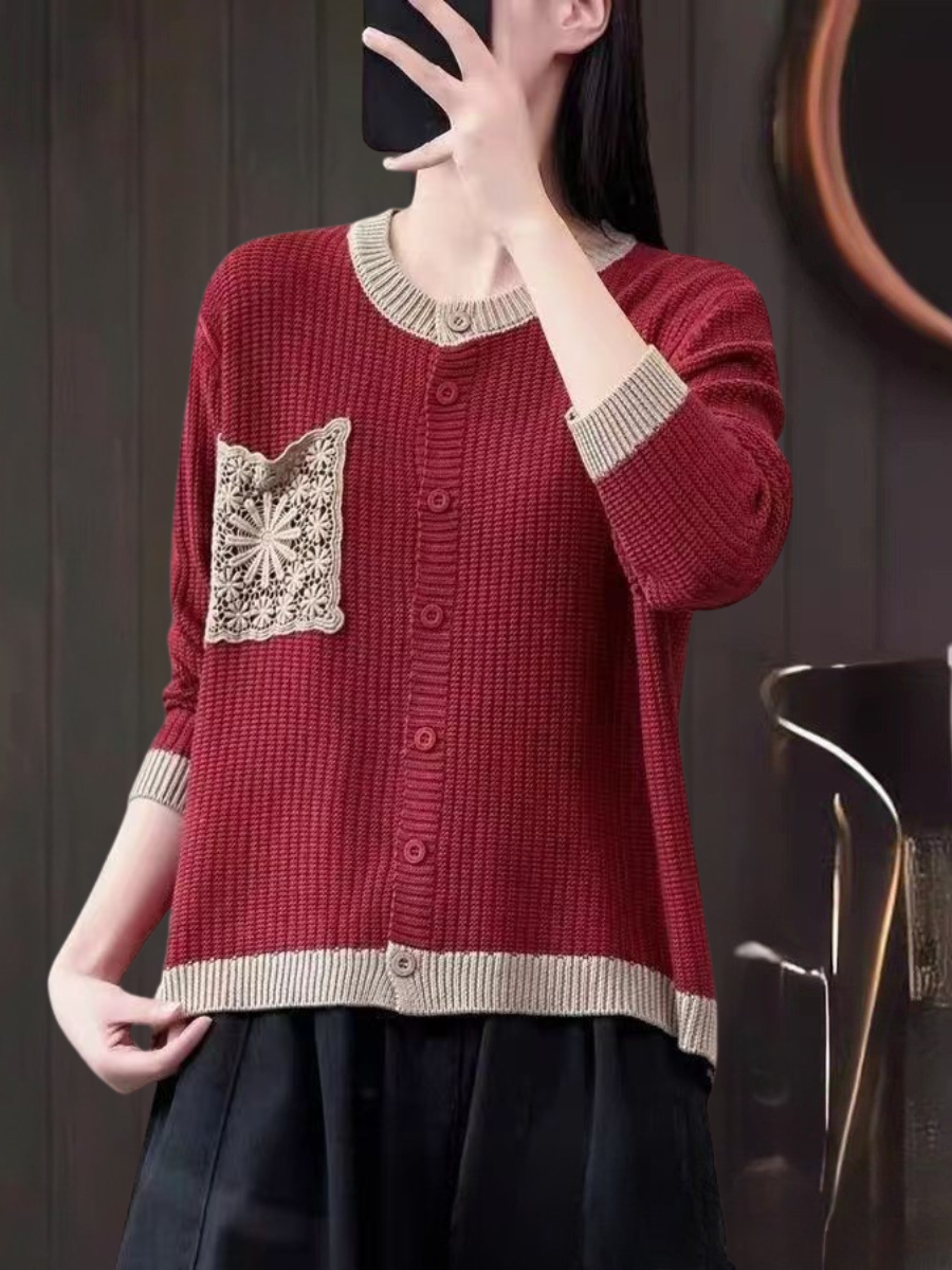 Nora | Klassischer Cardigan mit Zierknopfleiste