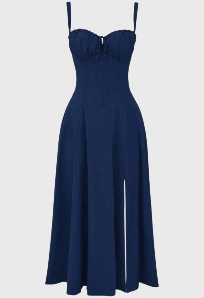 Carmea | Bustierkleid mit Blumen und Taille