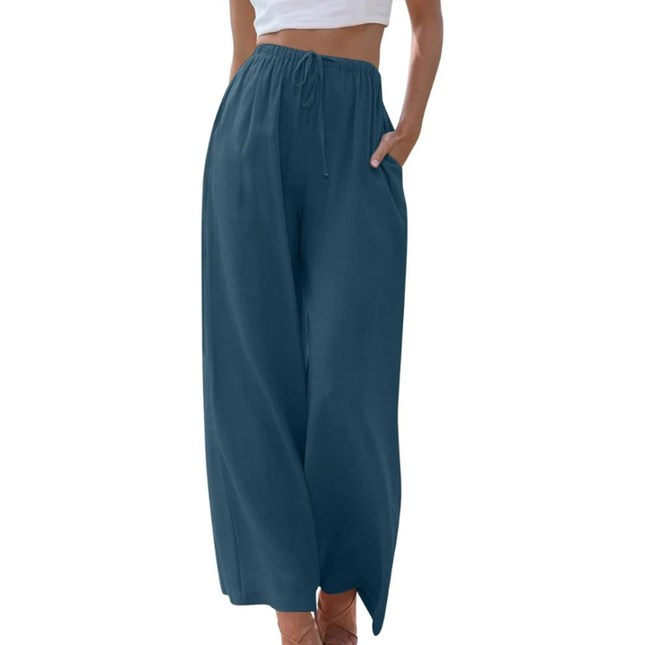 Adeline | Bequeme Baumwoll-Leinenhose mit Eleganz