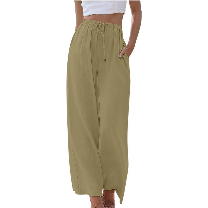 Adeline | Bequeme Baumwoll-Leinenhose mit Eleganz