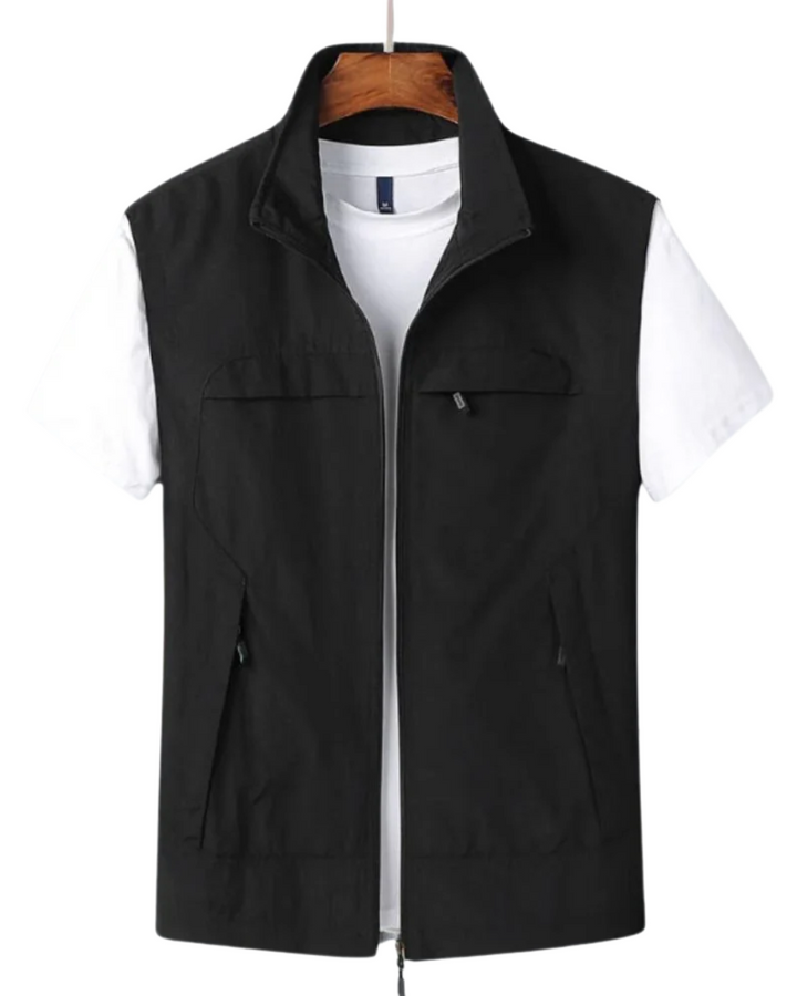 Lennart | Utility Reißverschluss-Gilet im modernen Stil