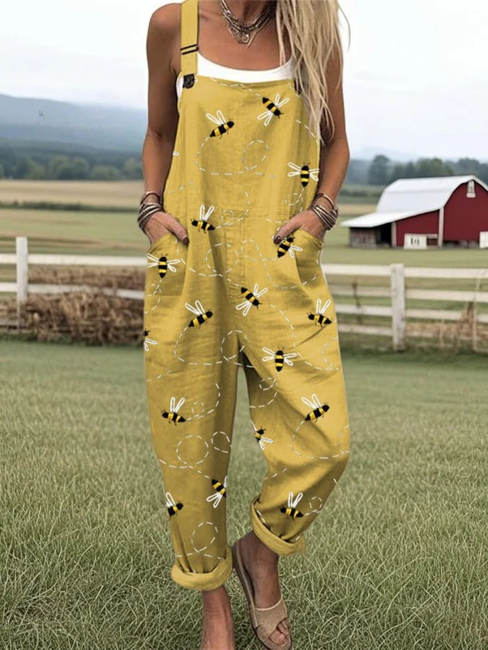 Heidi | Stilvoller Jumpsuit mit Vintage-Print