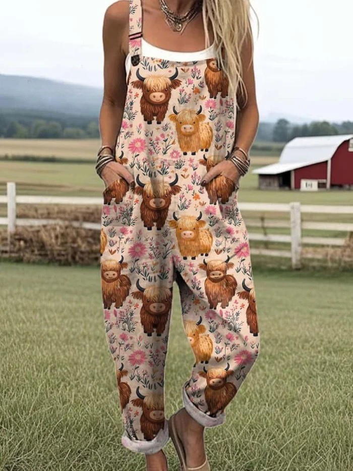 Heidi | Stilvoller Jumpsuit mit Vintage-Print