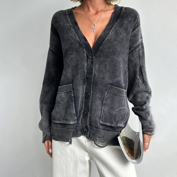 Vivian Prescott | Distressed Vintage Strickjacke