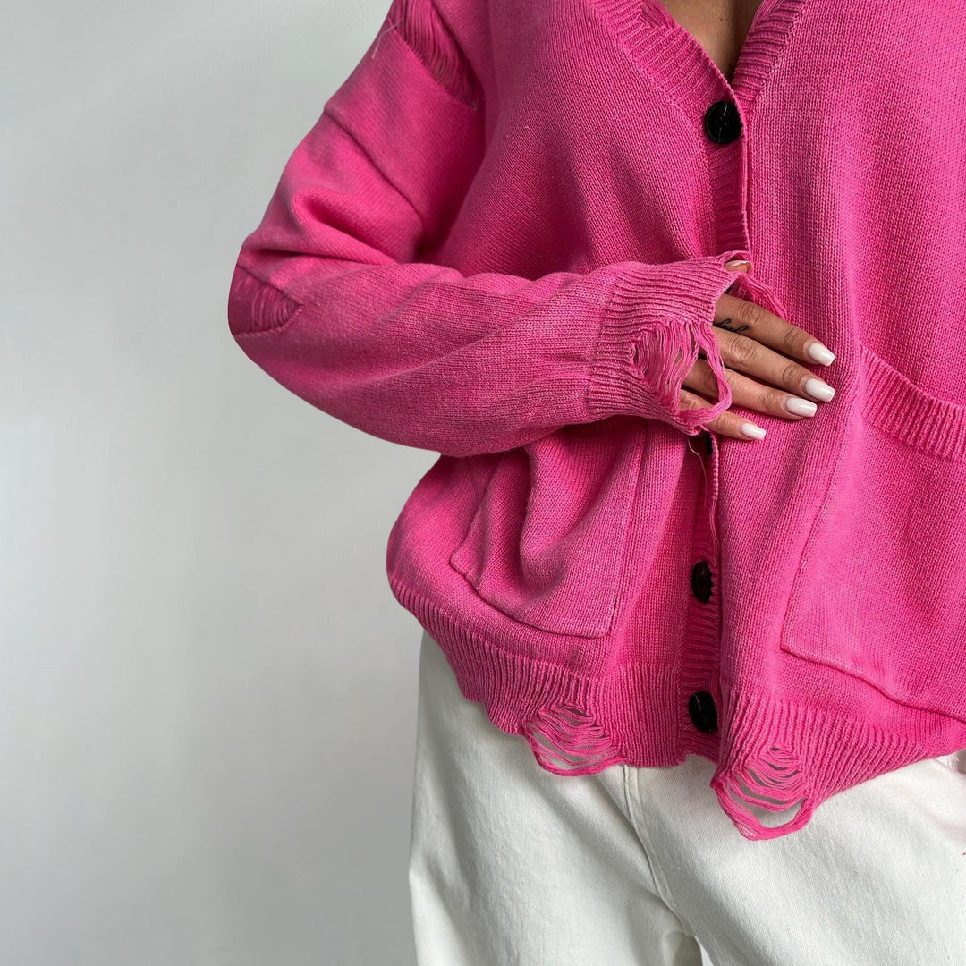 Vivian Prescott | Distressed Vintage Strickjacke
