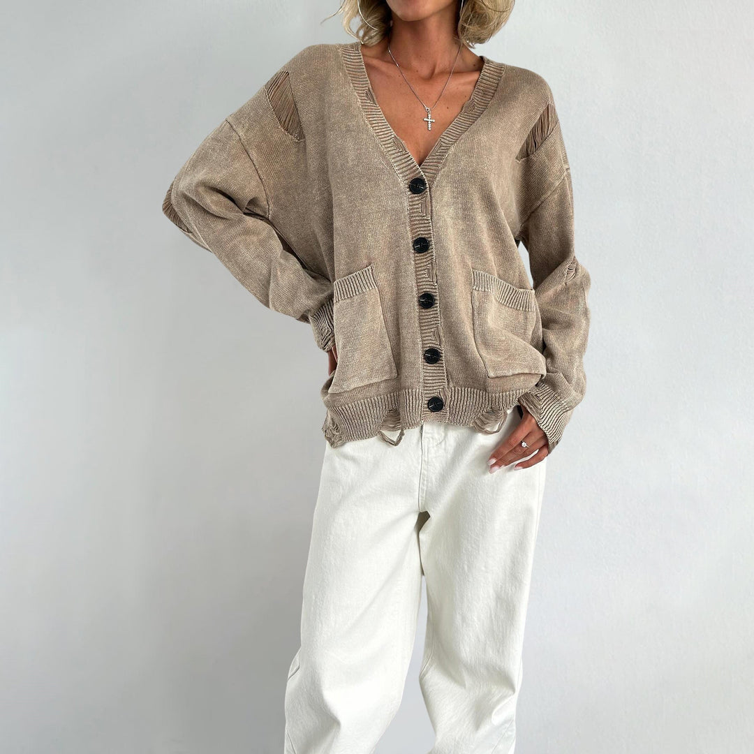 Vivian Prescott | Distressed Vintage Strickjacke