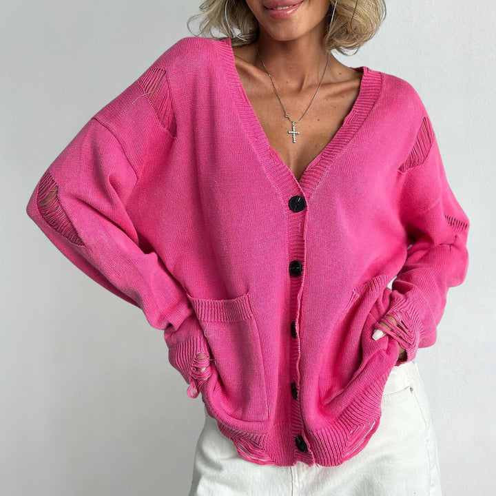 Vivian Prescott | Distressed Vintage Strickjacke