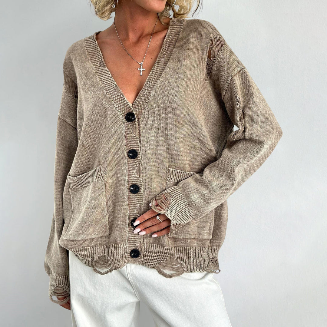 Vivian Prescott | Distressed Vintage Strickjacke