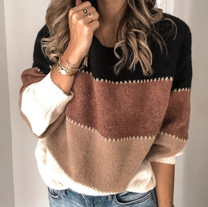 Helena | Strickpullover mit klassischen Streifen