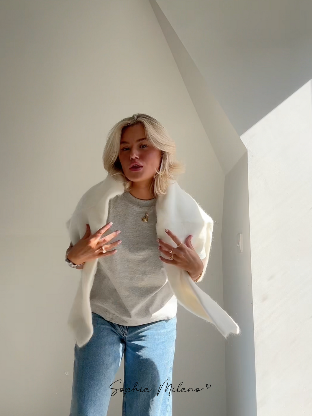 Clara | Kuscheliger Mohair-Pullover mit Rundhals