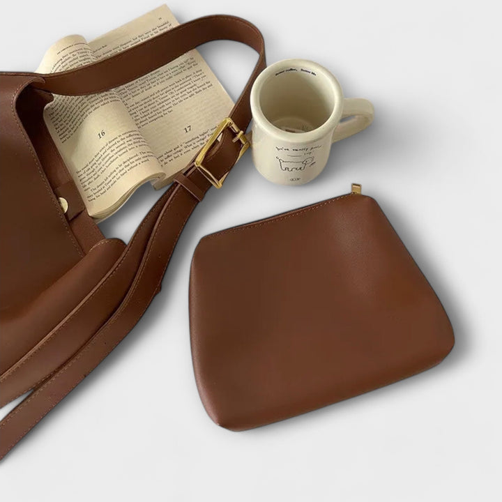 Sarah | Damen Lederschultertasche elegant und praktisch