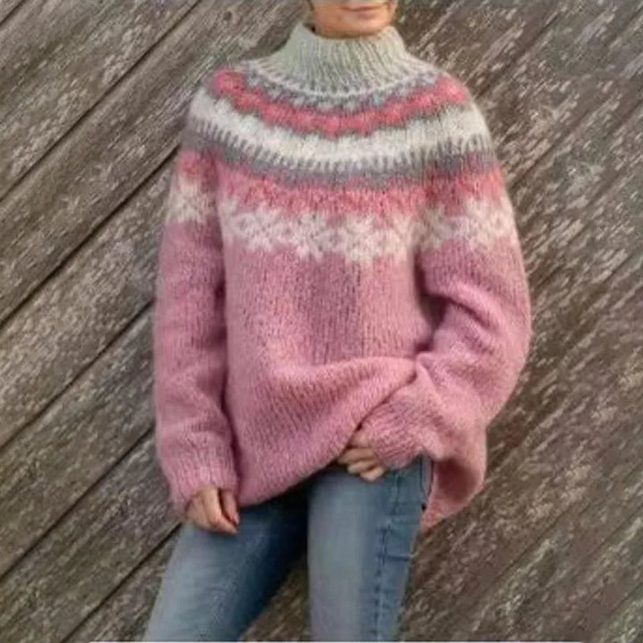 Mila | Strickpullover mit lockerem Schnitt und Muster