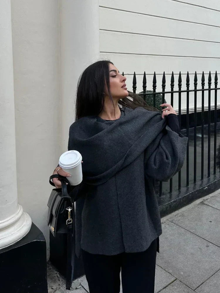 Ayla | Mantel Schal Jacke für stilvolle Wintertage