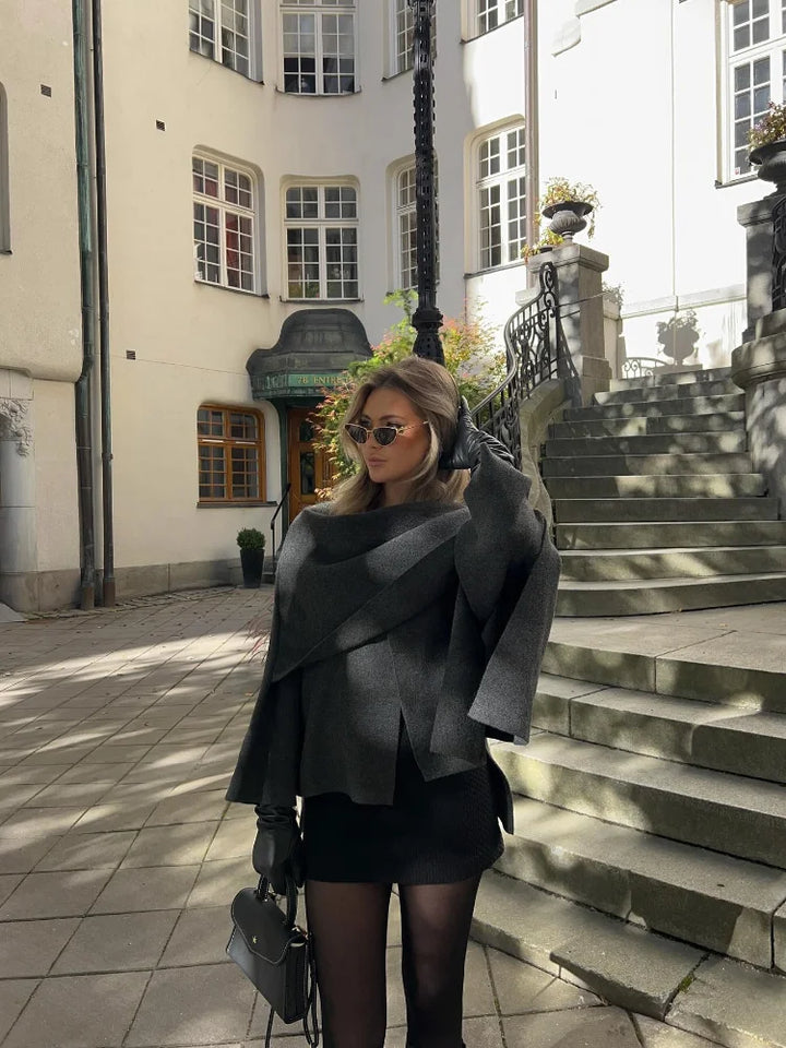 Ayla | Mantel Schal Jacke für stilvolle Wintertage