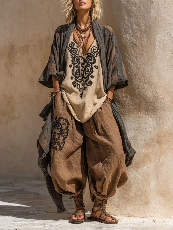 Greta | Leichtes Boho Set Damen Stilvoll