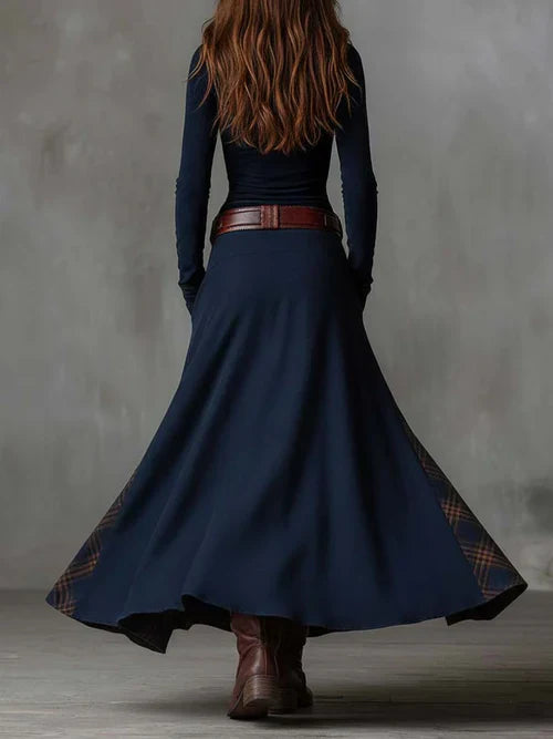 Clara | Vintage-Maxikleid mit langen Ärmeln