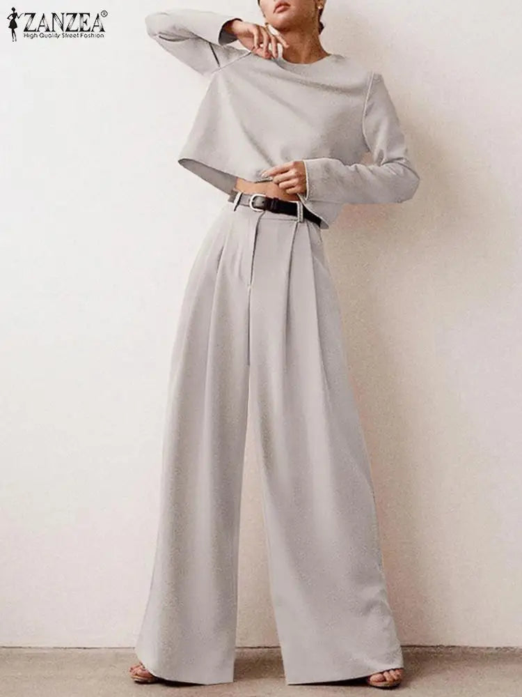 ZANZEA Sommer-Set | Hose + Oberteil aus Leinenstoff