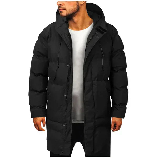 Abraham | Langer Parka für Männer mit Kapuze