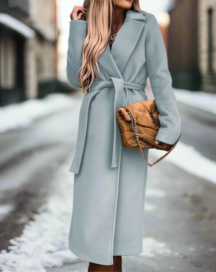 Elina | Damenmantel mit Gürtel elegant und leicht