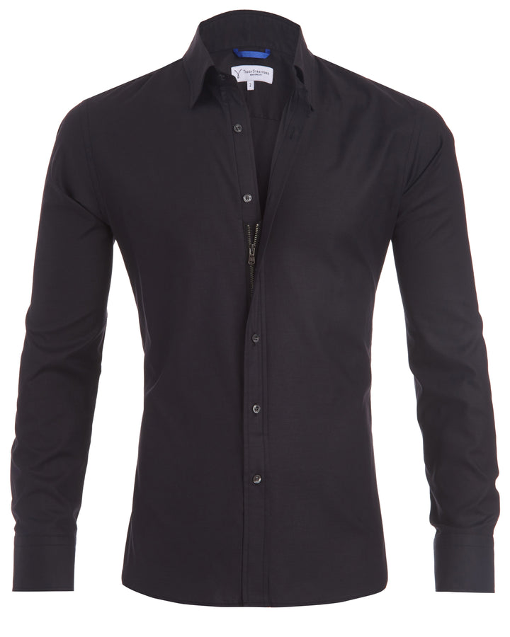 Arjan | Herren Zip Fit Hemd für moderne Outfits