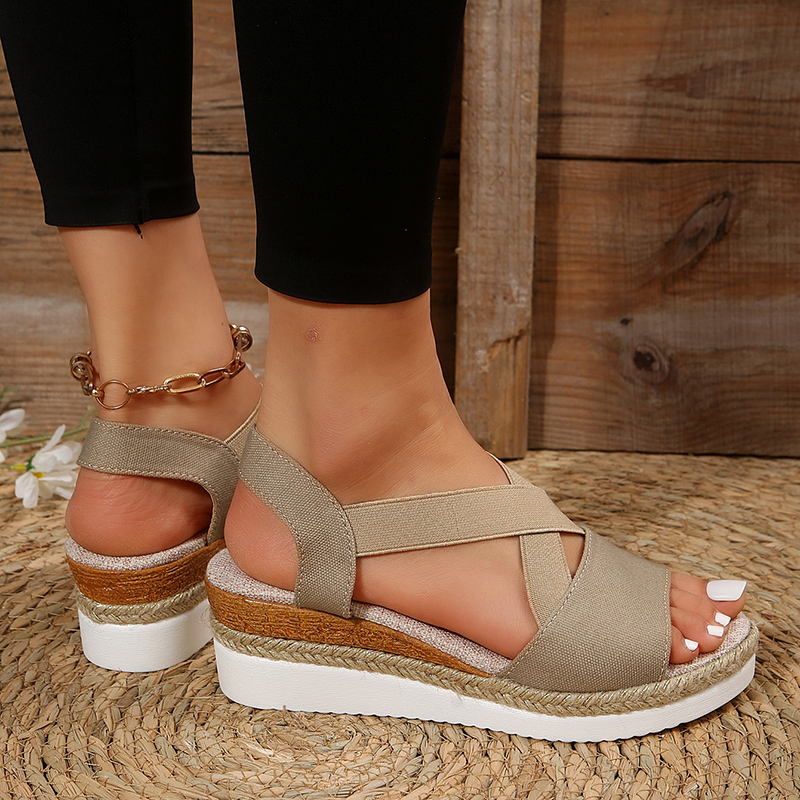 Nora | Stilvolle Kreuzriemen Sandalen Damen