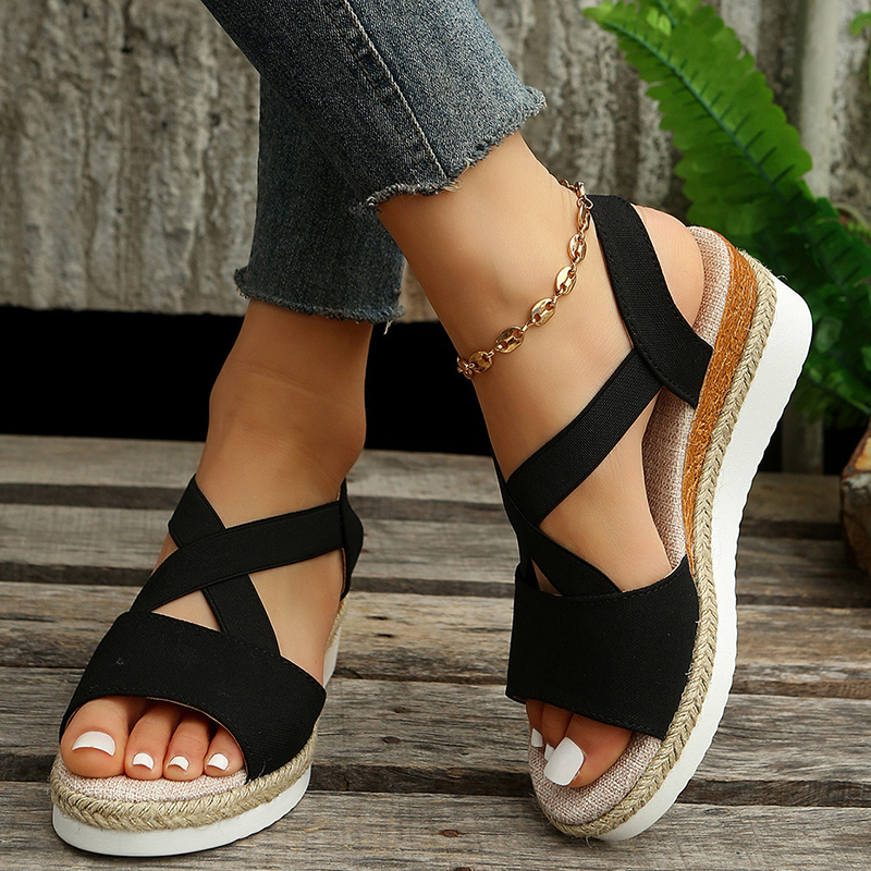 Nora | Stilvolle Kreuzriemen Sandalen Damen