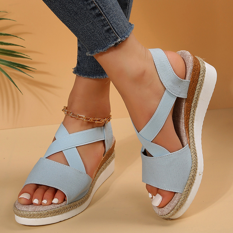 Nora | Stilvolle Kreuzriemen Sandalen Damen