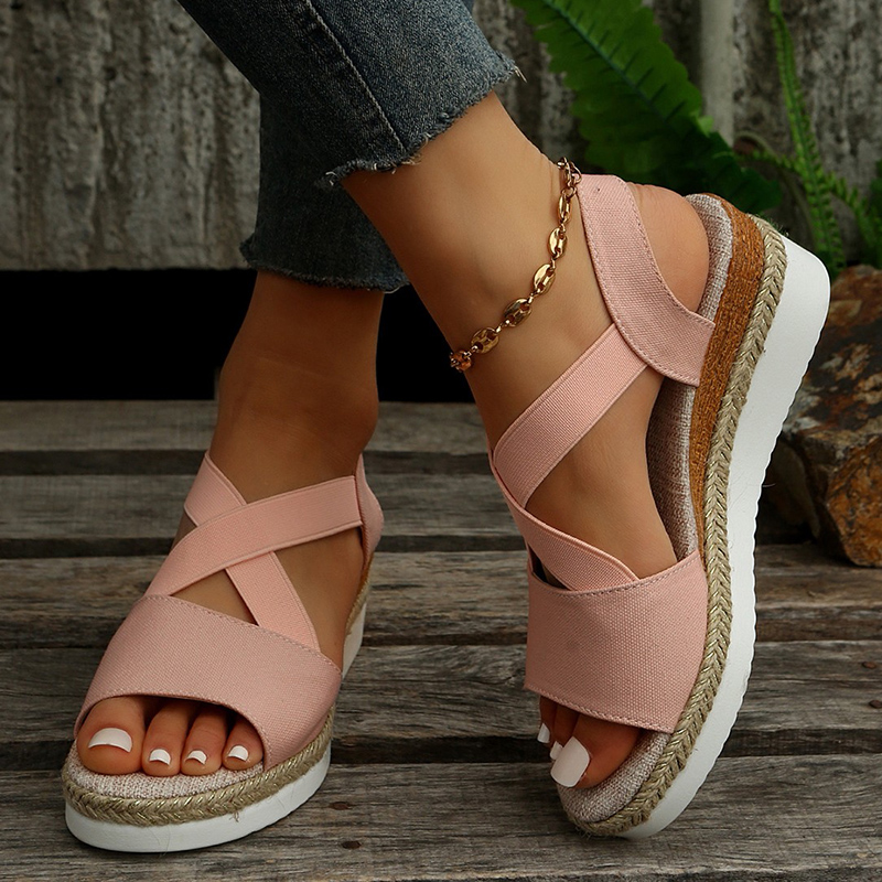 Nora | Stilvolle Kreuzriemen Sandalen Damen