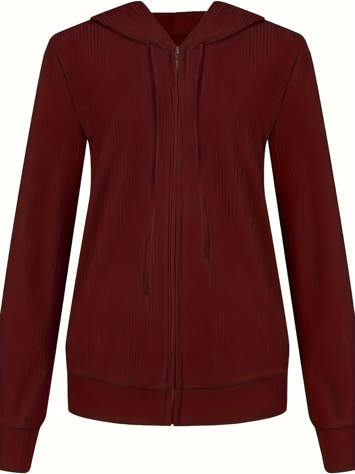 Emilia | Kapuzenjacke mit Reißverschluss und Kordelzug