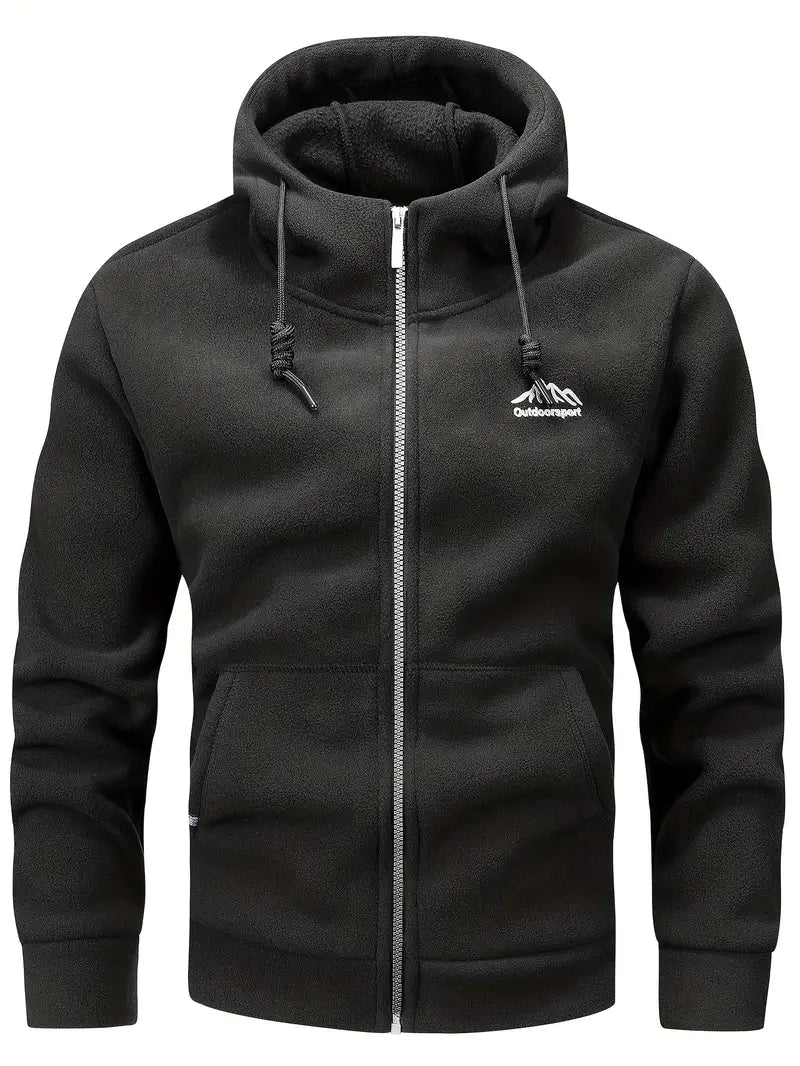 Marek | Bequemer Hoodie mit Zipper und Fronttaschen