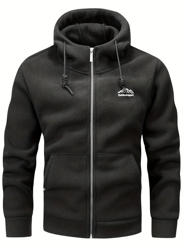 Marek | Bequemer Hoodie mit Zipper und Fronttaschen