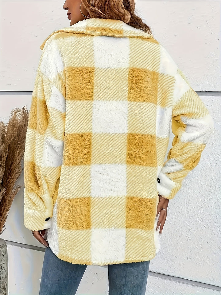 Laura | Stylischer Damen-Teddy-Wintermantel warm