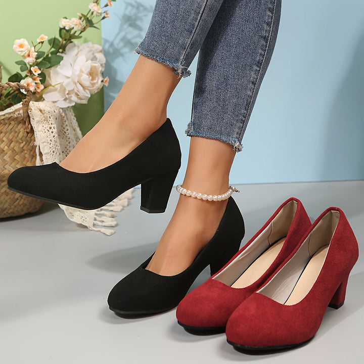Emilia | Pumps Damen stilvoll mit breiter Spitze