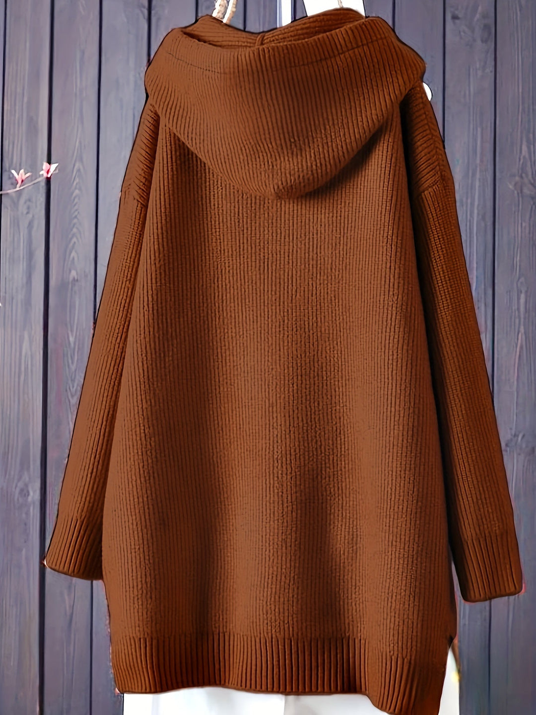 Sophia | Lässiger Strick-Kapuzenpullover mit langen Ärmeln