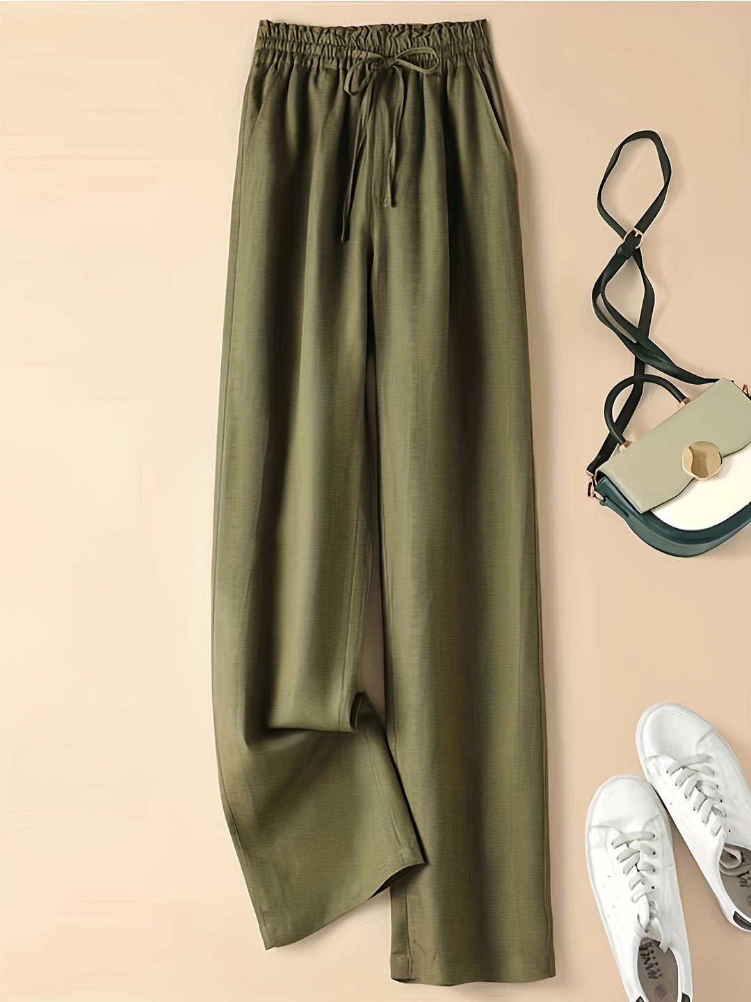 Paula | Leinenhose mit hohem Bund und Leichtigkeit