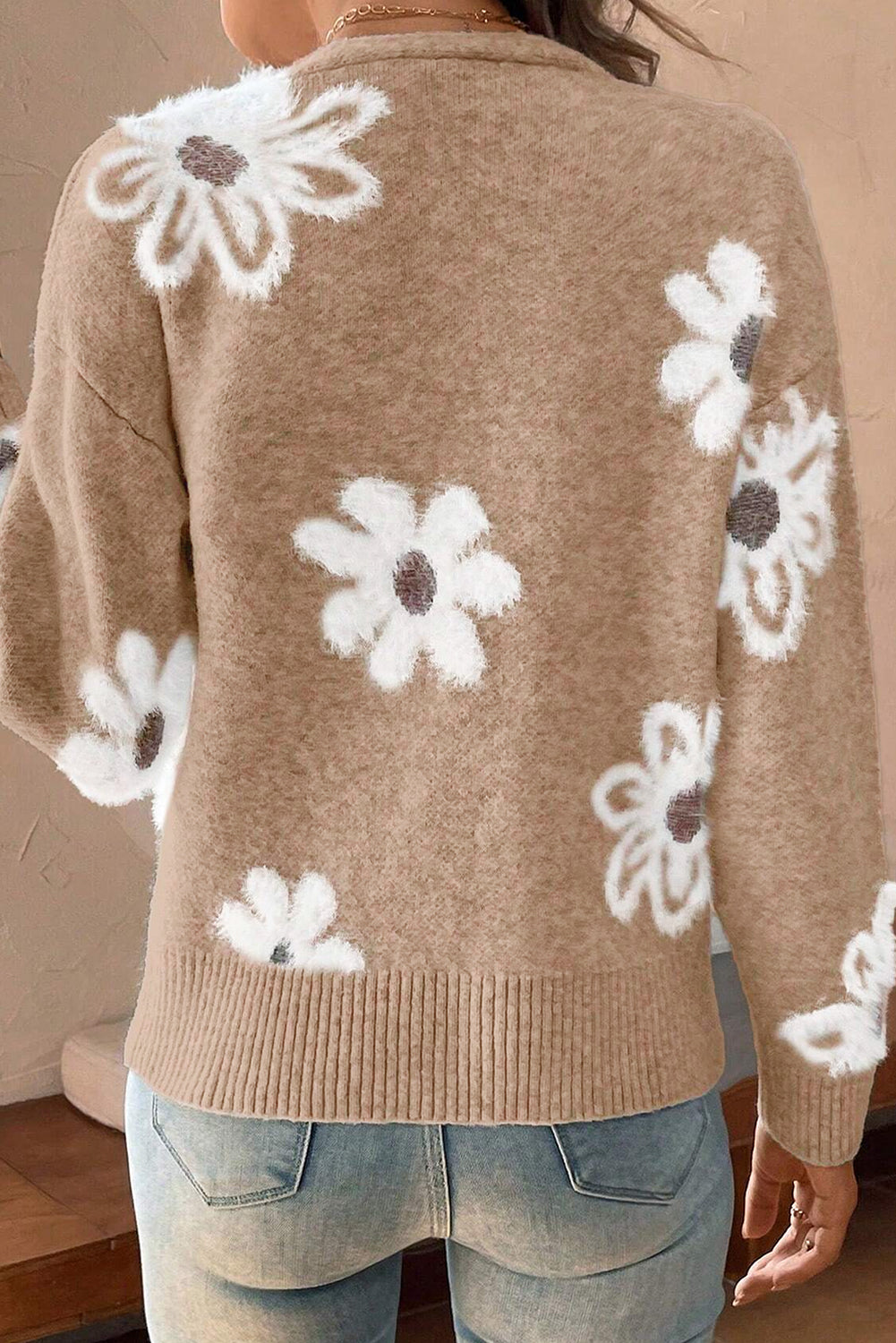 Julia | Florale Strickjacke für feminine Looks