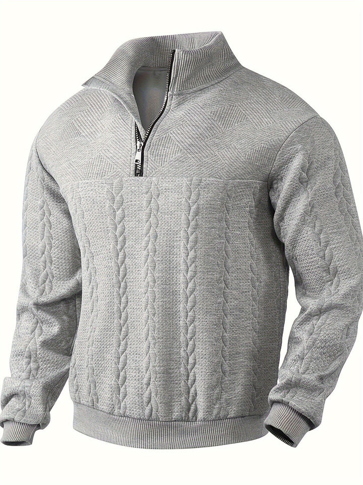 Olivier | Herren-Sweatshirt im Vintage-Stil mit Zipper