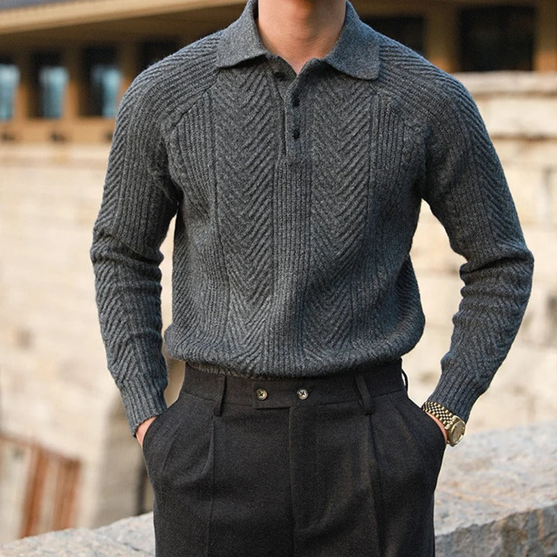 Robinson | Ikonischer Herrenpullover mit Strickmuster