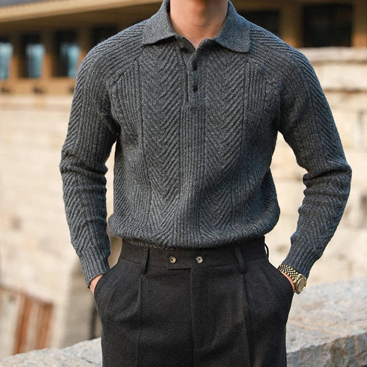 Robinson | Ikonischer Herrenpullover mit Strickmuster
