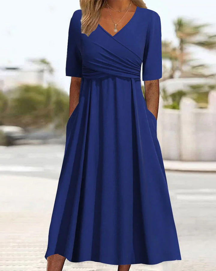 Pien | Wickelkleid mit kurzen Ärmeln für Sommertage