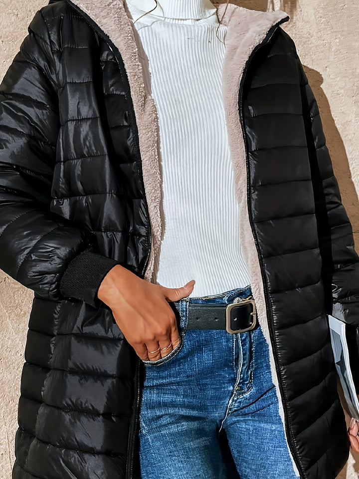 Leonie | Casual-Damenmantel lang geschnitten für Alltag