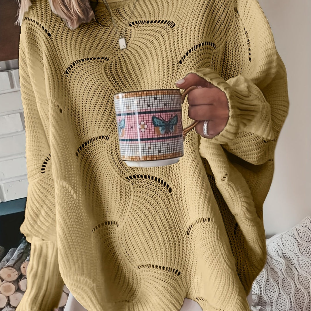 Yoko | Damenpullover aus geripptem Strickstoff