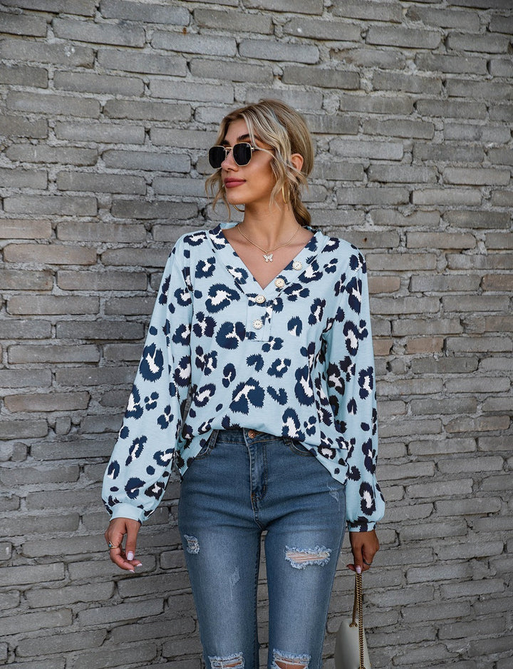 Bilc | Bluse für Frauen mit Leopardenmuster