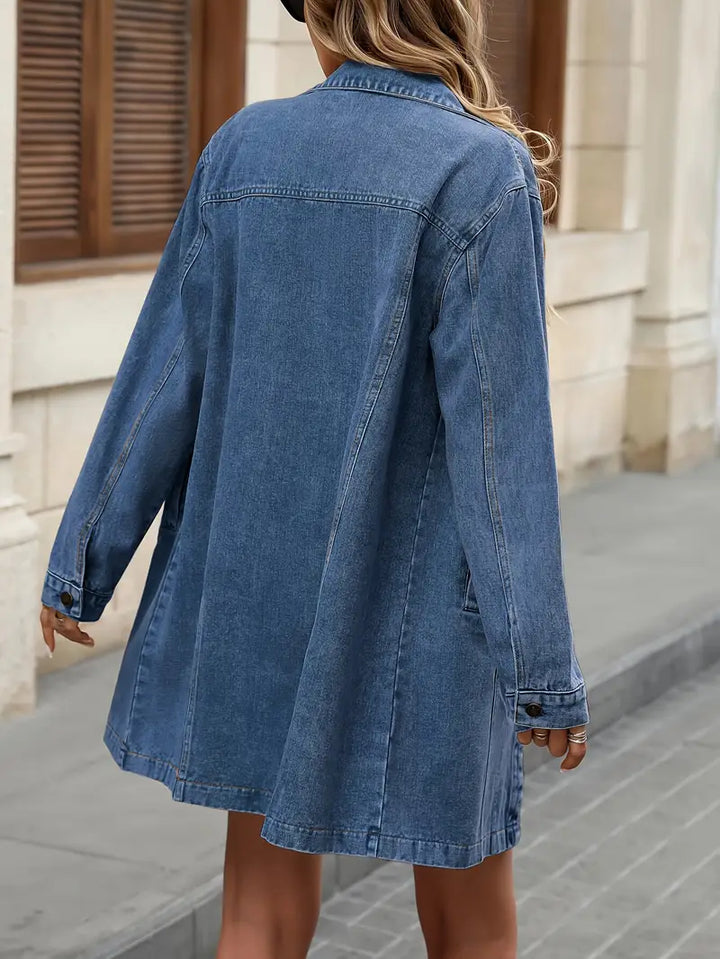Jana | Klassische Jeansjacke mit aufgesetzten Taschen