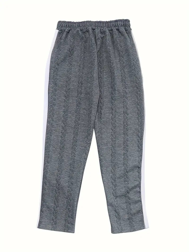 Kiana | Lässige Strickhose mit seitlichen Knopfakzenten