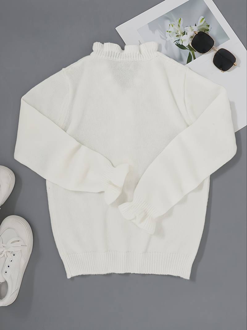 Elena | V-Ausschnitt Pullover in Feinstrick