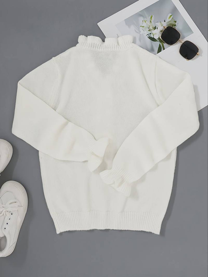 Elena | V-Ausschnitt Pullover in Feinstrick