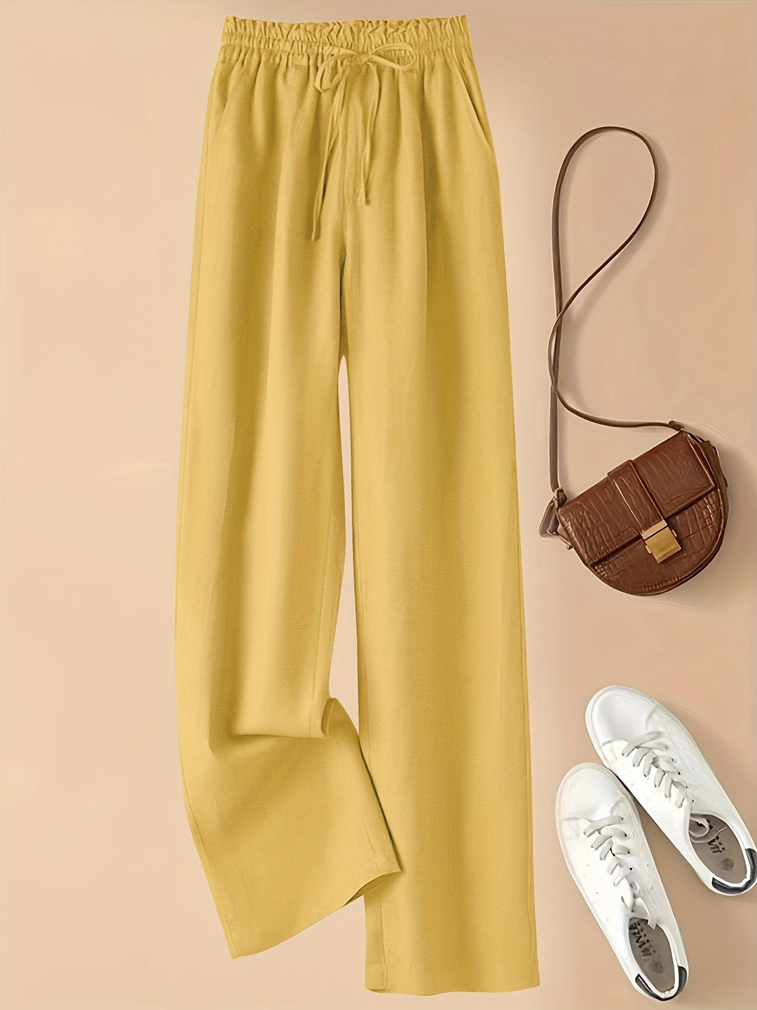 Paula | Leinenhose mit hohem Bund und Leichtigkeit