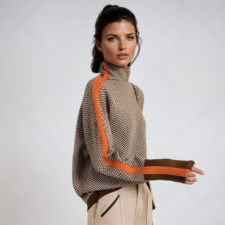 Lucie | Eleganter Rollkragenpullover im Retro-Stil